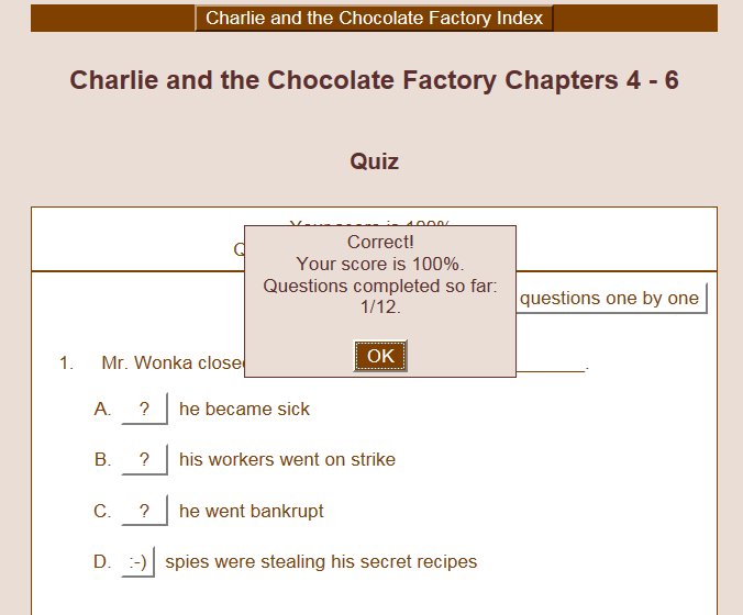 Charlie and the Chocolate Factory Book Units Teacher